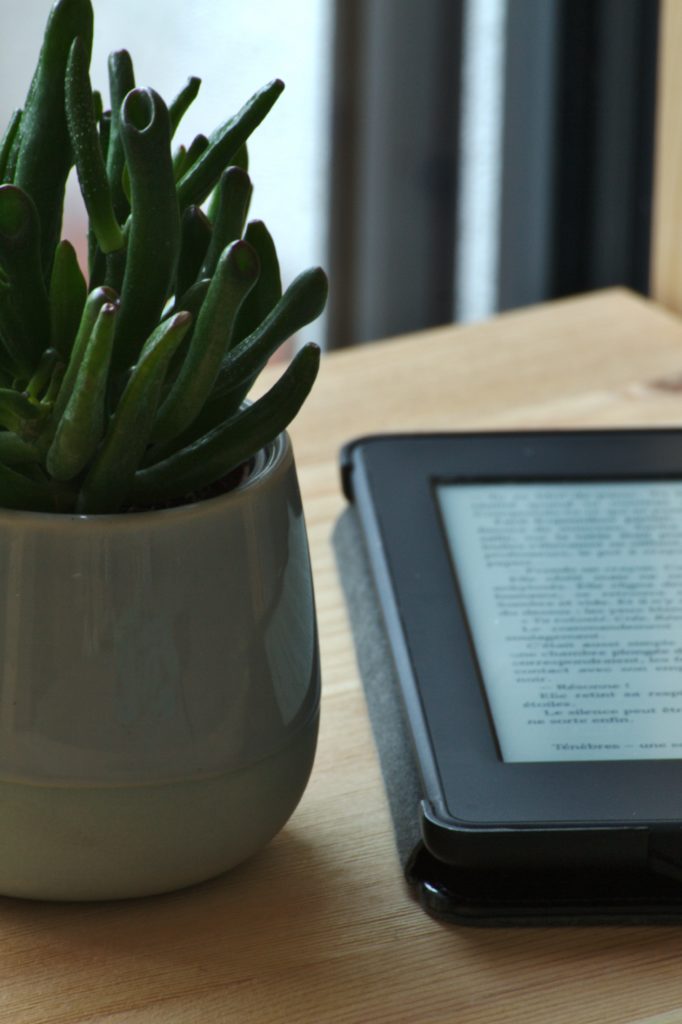 Kindle device using the OverDrive app