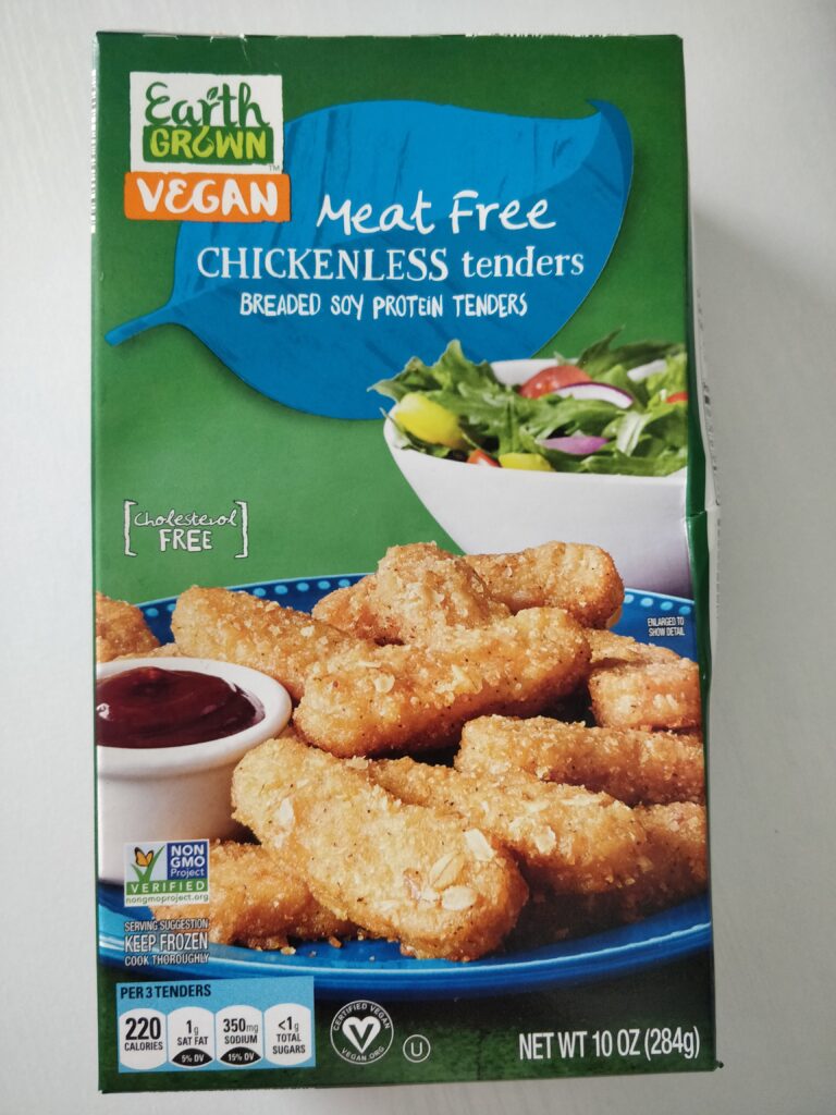 Earth Grown Vegan Meat Free Chickenless tenders
