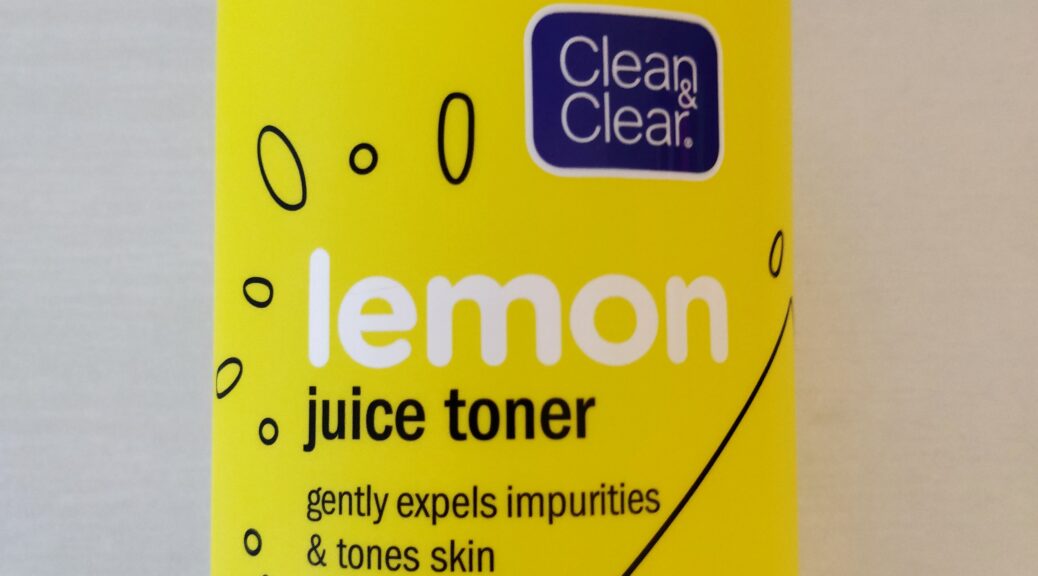 clean & clear lemon juice toner