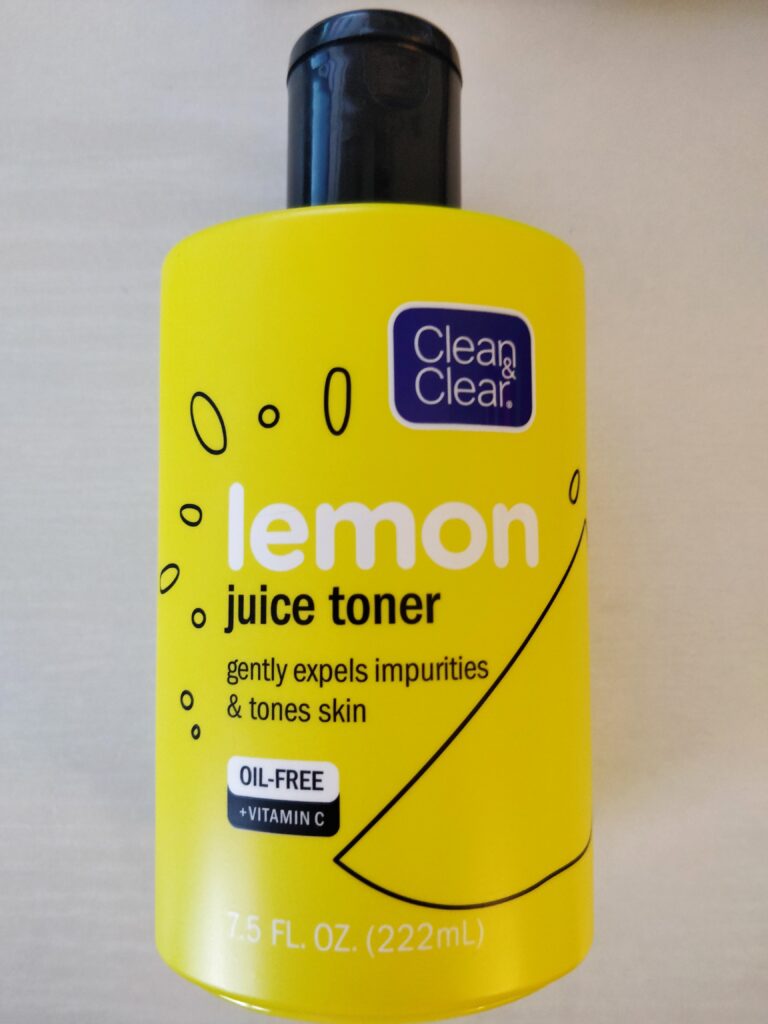 clean & clear lemon juice toner