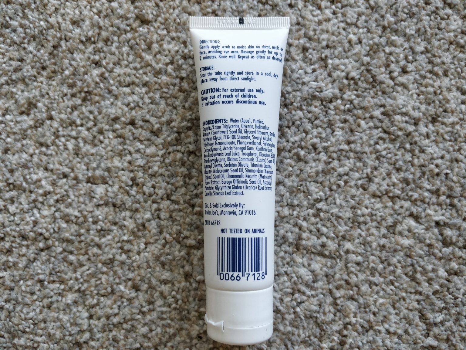 BEAUTY REVIEW Trader Joe's Nourish Microdermabrasion Scrub Exfoliating